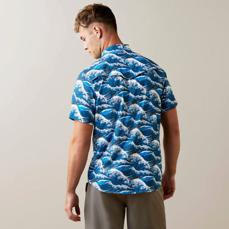 Ariat Men's Venttek Western Aloha Fitted Shirt - Image 6