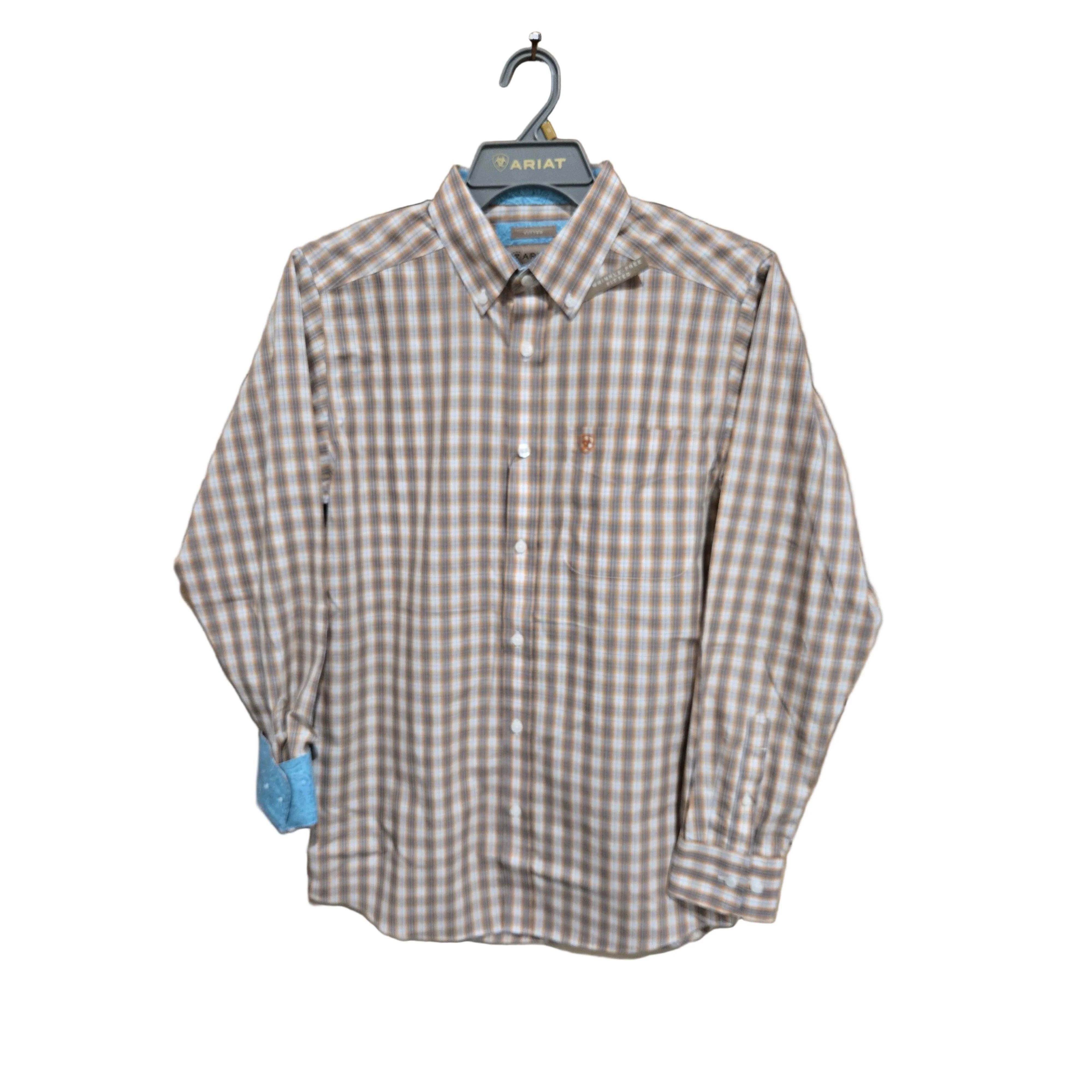 Ariat Men's WF Ayden Long Sleeve Shirt - Gold