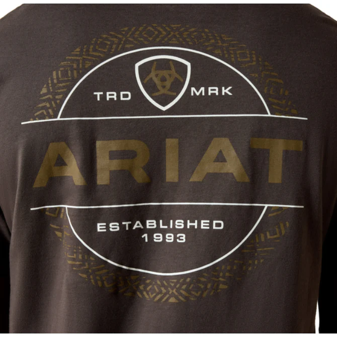 Ariat Men's Wooden Reticle Short Sleeve Tee Shirt - Image 2