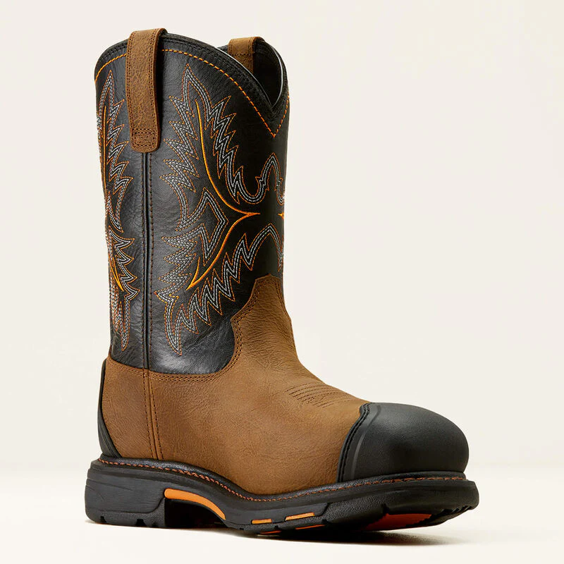 Ariat Men's WorkHog CSA XTR Waterproof Composite Toe Work Boots - Rye Brown/Black - Image 2