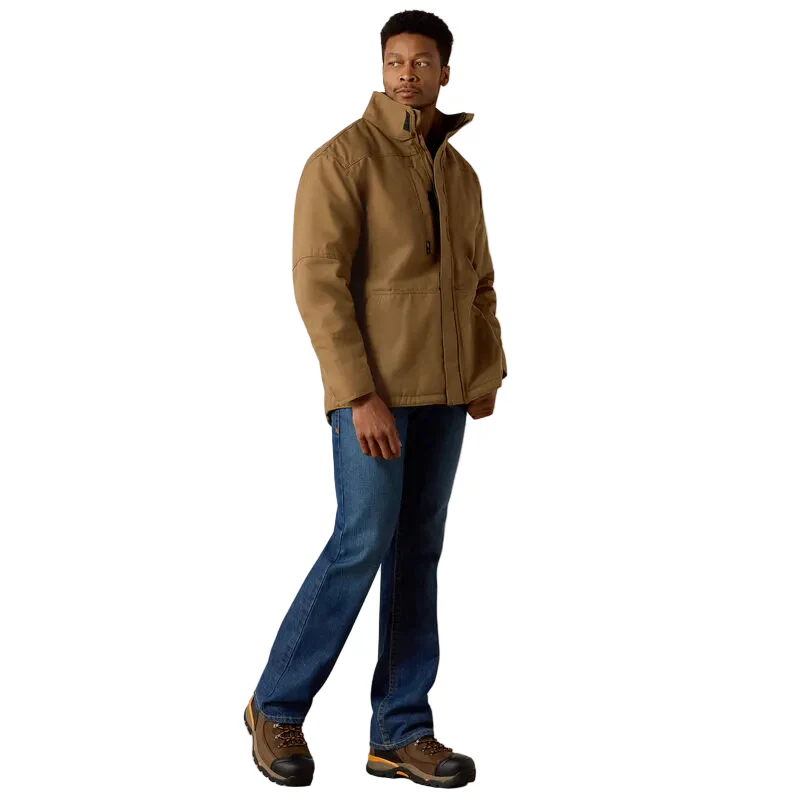 Ariat Men's FR Workhorse Insulated Jacket - Field Khaki - Image 2