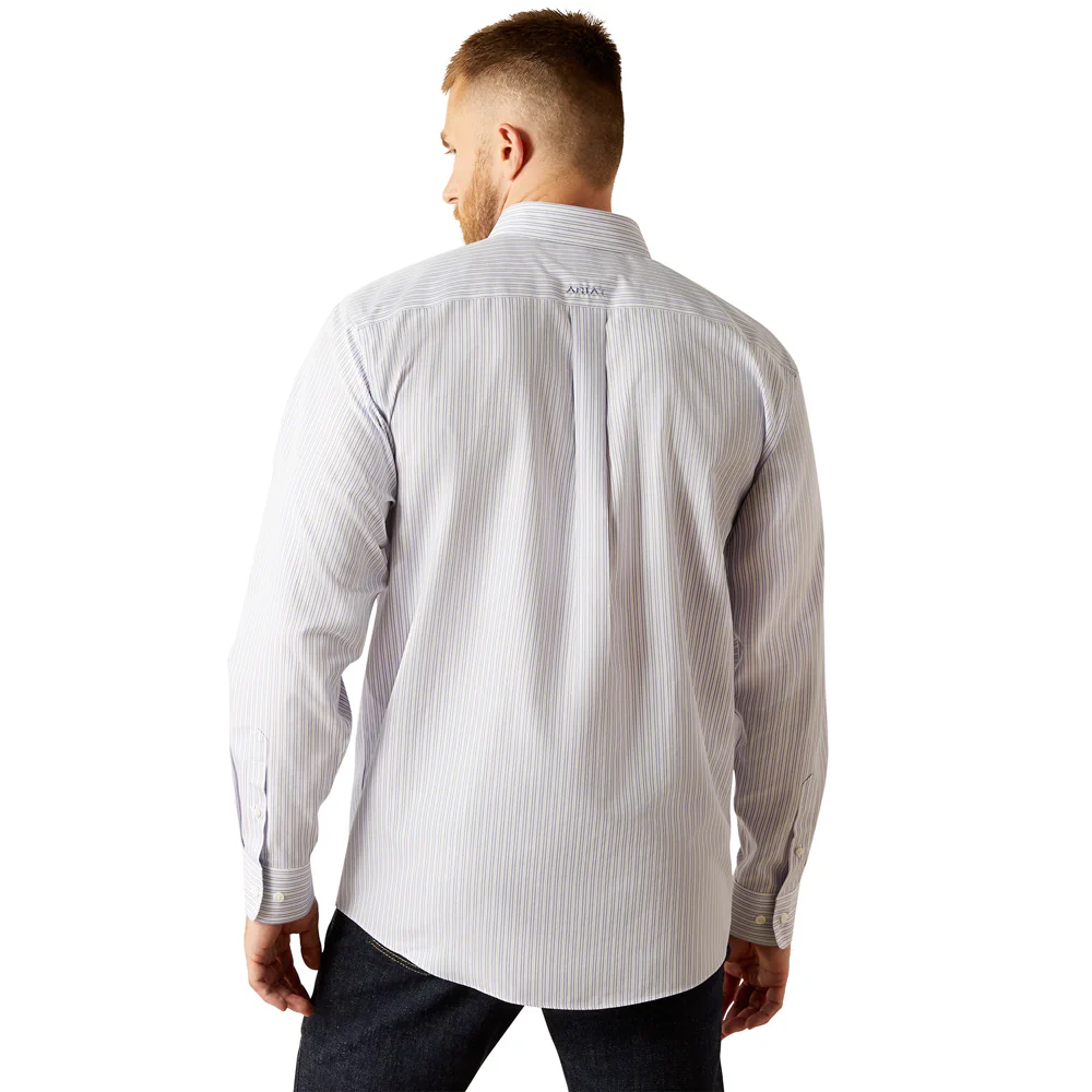 Ariat Men's Wrinkle Free Don Long Sleeve Classic Fit Shirt - Blue - Image 2