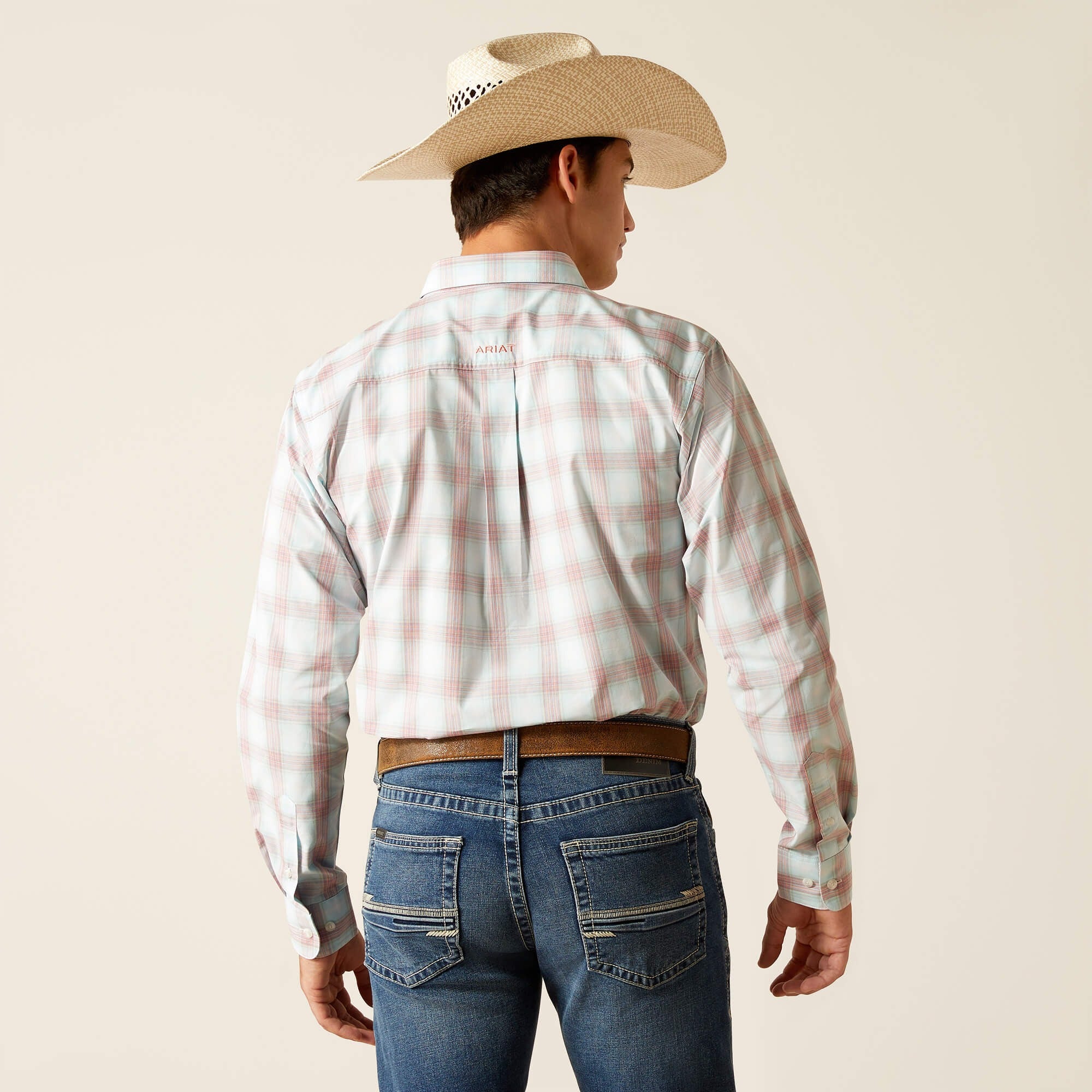 Ariat Men's Pro King Fitted Shirt - Sky - Image 4