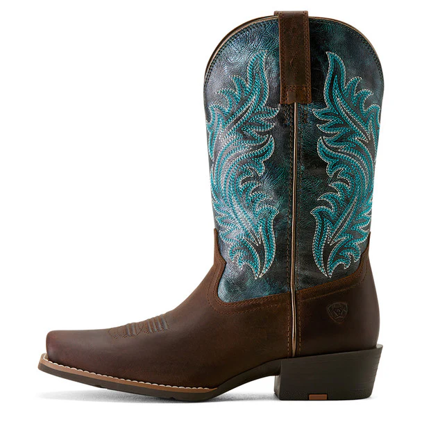 Ariat Round Up Narrow Cutter Toe Western Boots- Sassy Brown - Image 2