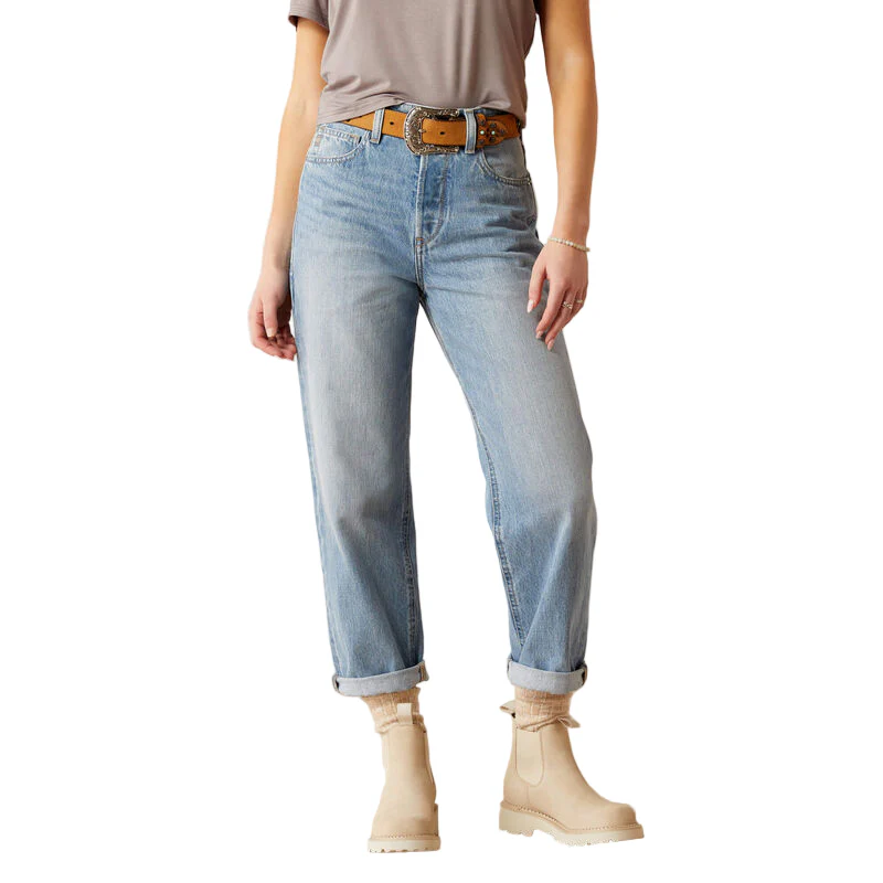 Ariat Ultra High Rise Tomboy Straight Leg Jeans - Concord - Image 5
