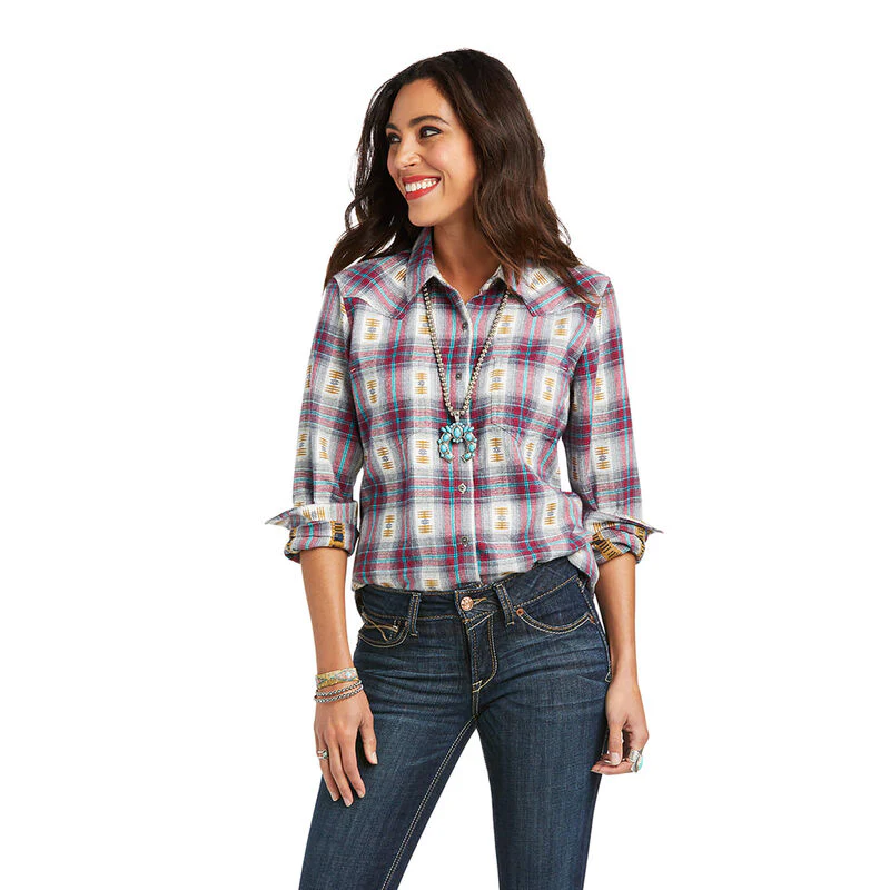 **Ariat Women Real Billy Jean LS Shirt - Sea Salt**FINAL SALE**