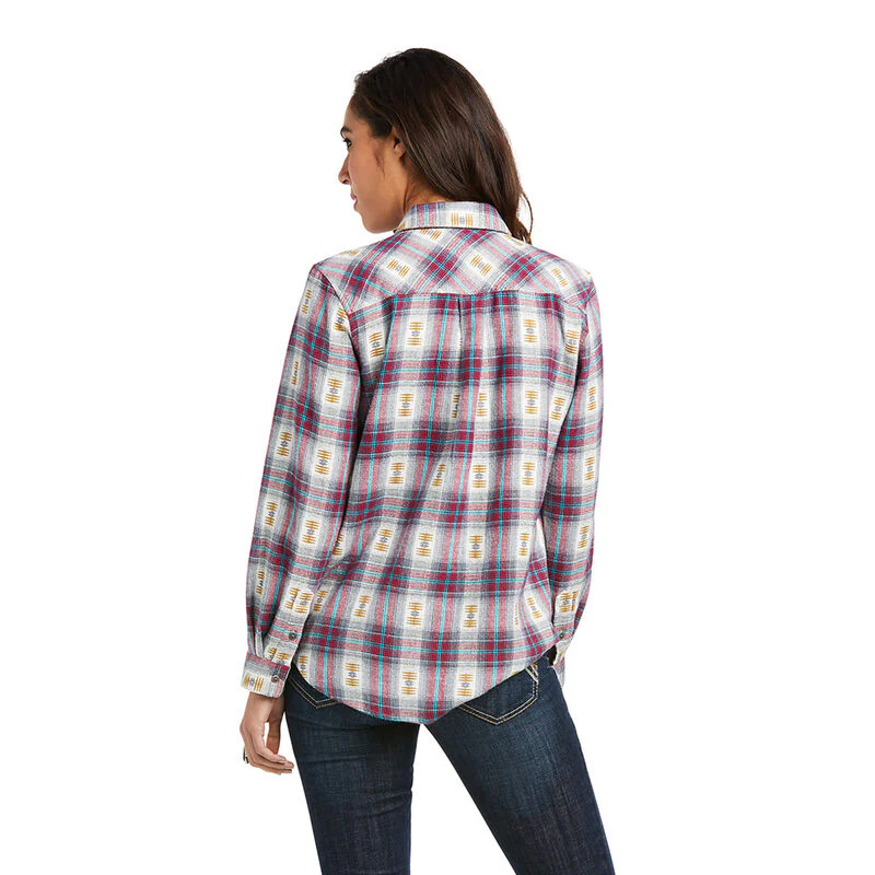 **Ariat Women Real Billy Jean LS Shirt - Sea Salt**FINAL SALE** - Image 2
