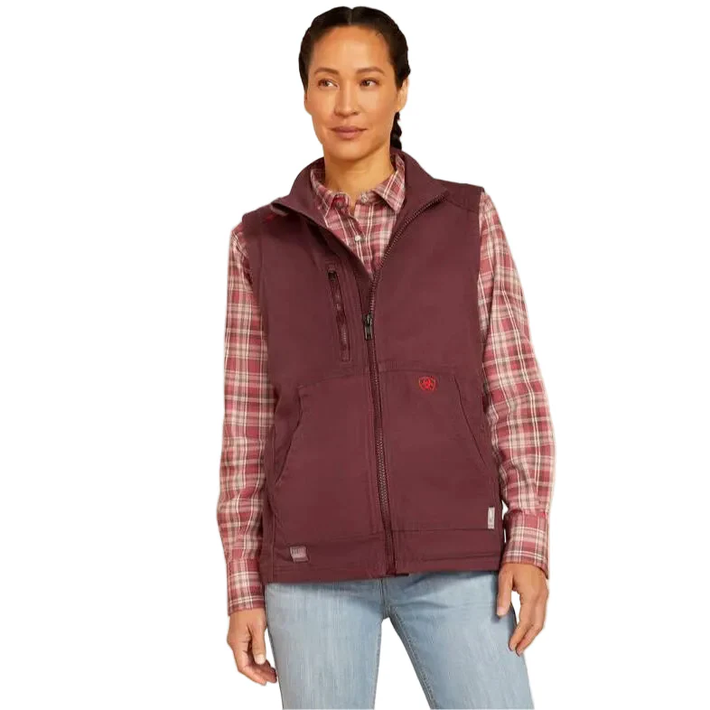 Ariat Women's  FR DuraLight Cordura Canvas Vest - Catawba Grape