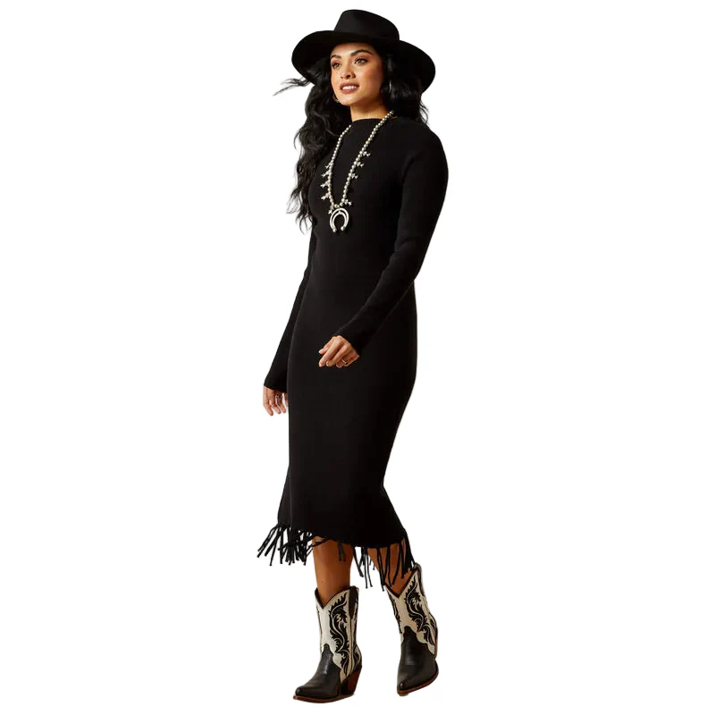 Ariat Women's Alicia Sweater Dress - Black - Image 3