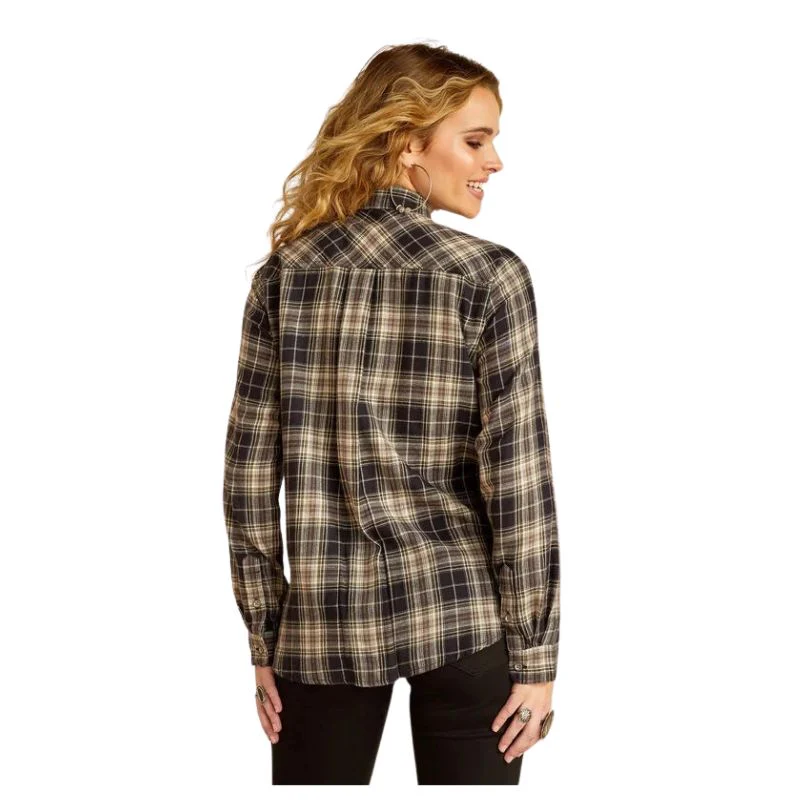 Ariat Women's Billie Jean Long Sleeve Shirt - Cheyenne Plaid - Image 2