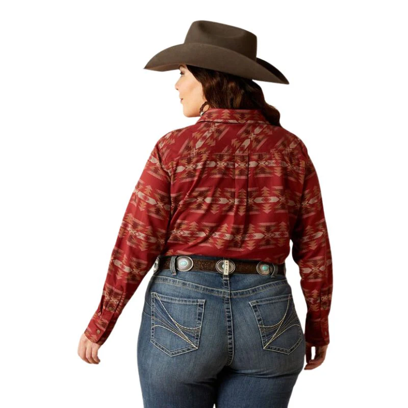Ariat Women's Billie Jean Long Sleeve Shirt- Sadie Southwest Print - Image 4
