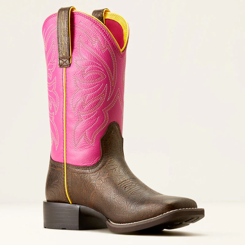 Ariat Women's Buckley Western Boots - Bronze Age/Blushing Pink - Image 6
