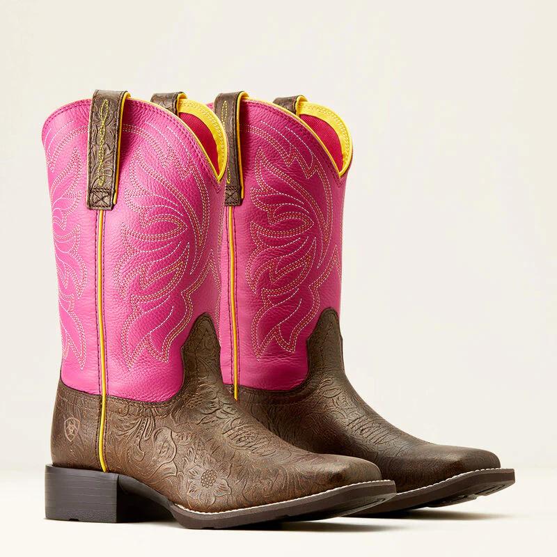 Ariat Women's Buckley Western Boots - Bronze Age/Blushing Pink - Image 7