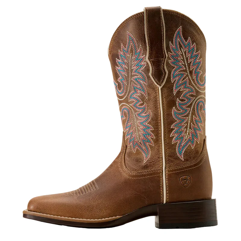 Ariat Women's Canyon Point Wide Square Toe Western Boot - Mesa Brown - Image 2