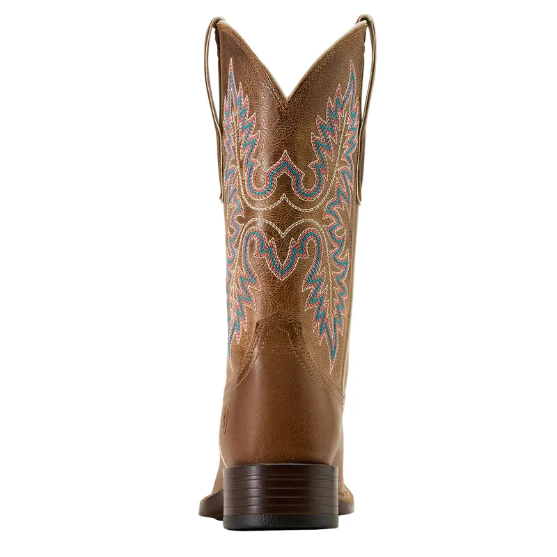 Ariat Women's Canyon Point Wide Square Toe Western Boot - Mesa Brown - Image 4