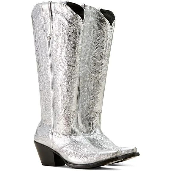 Ariat Women's Casanova Western Boot - Silver Shine