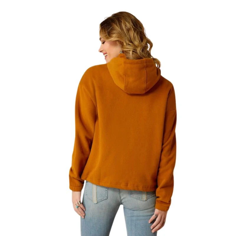 Ariat Women's Essential Hoodie- Roasted Pecan - Image 3
