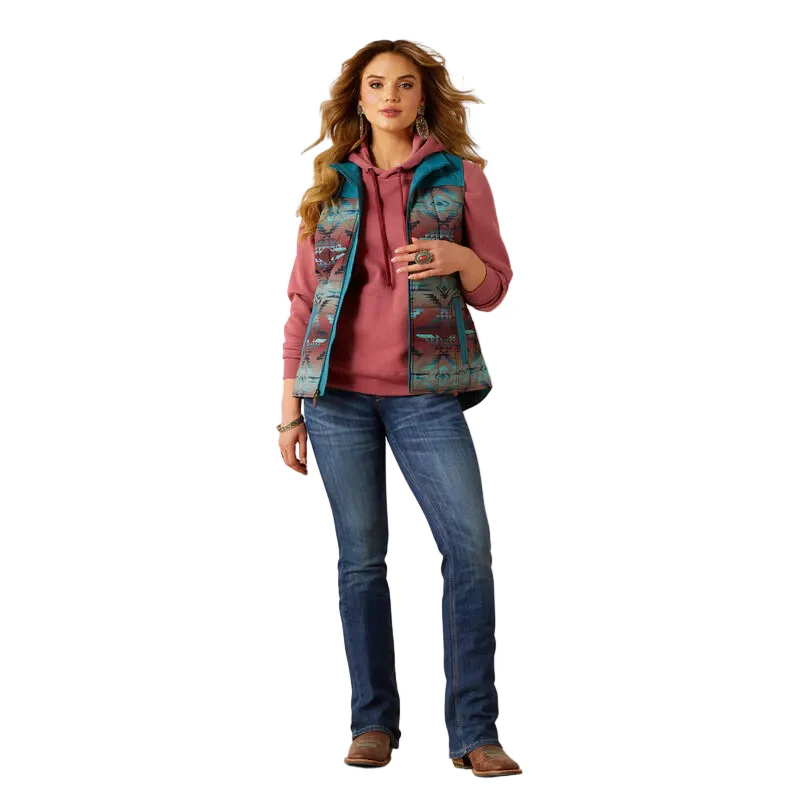 Ariat Women's Crius Insulated Vest - Dragonfly Inez Blanket Print