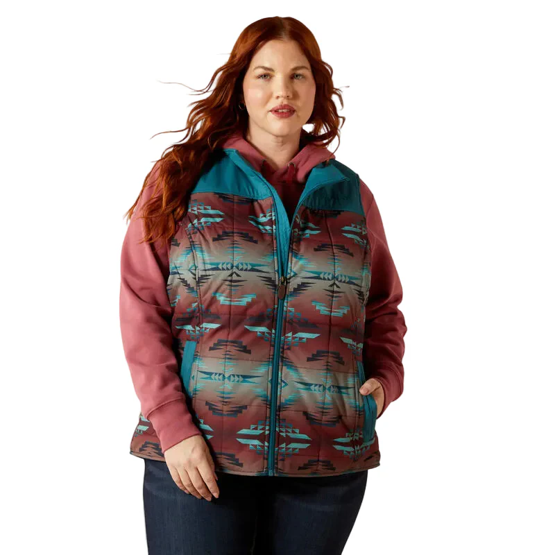 Ariat Women's Crius Insulated Vest - Dragonfly Inez Blanket Print - Image 2