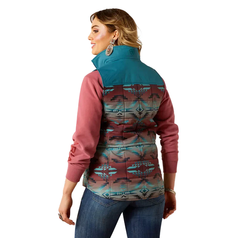 Ariat Women's Crius Insulated Vest - Dragonfly Inez Blanket Print - Image 3
