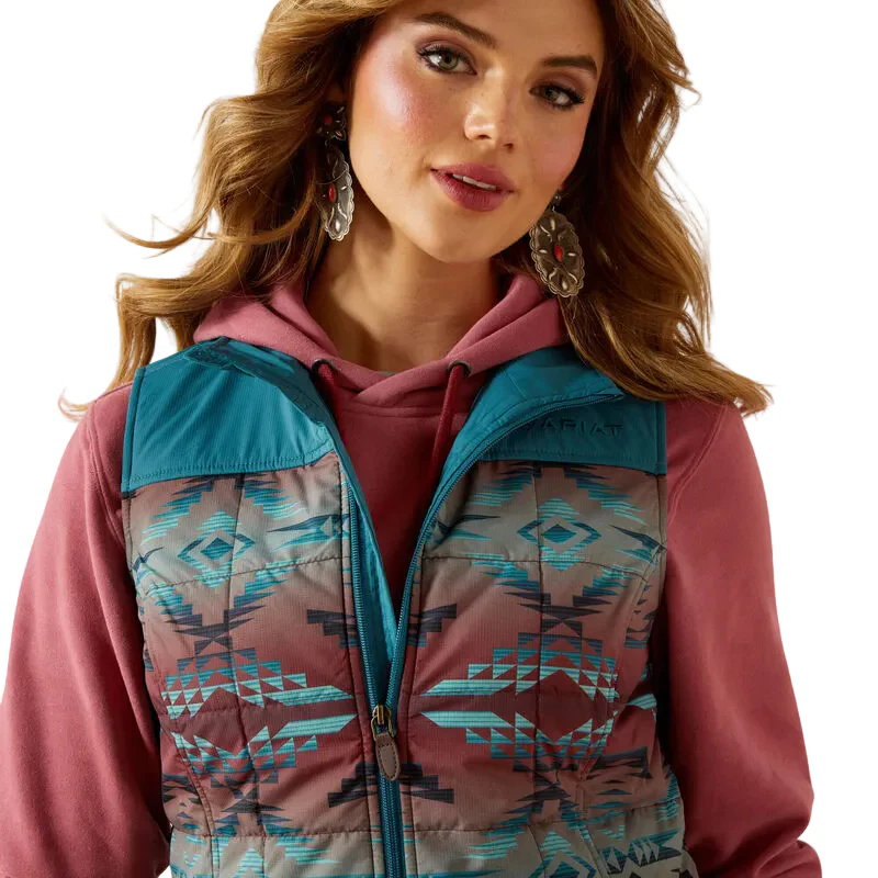 Ariat Women's Crius Insulated Vest - Dragonfly Inez Blanket Print - Image 4