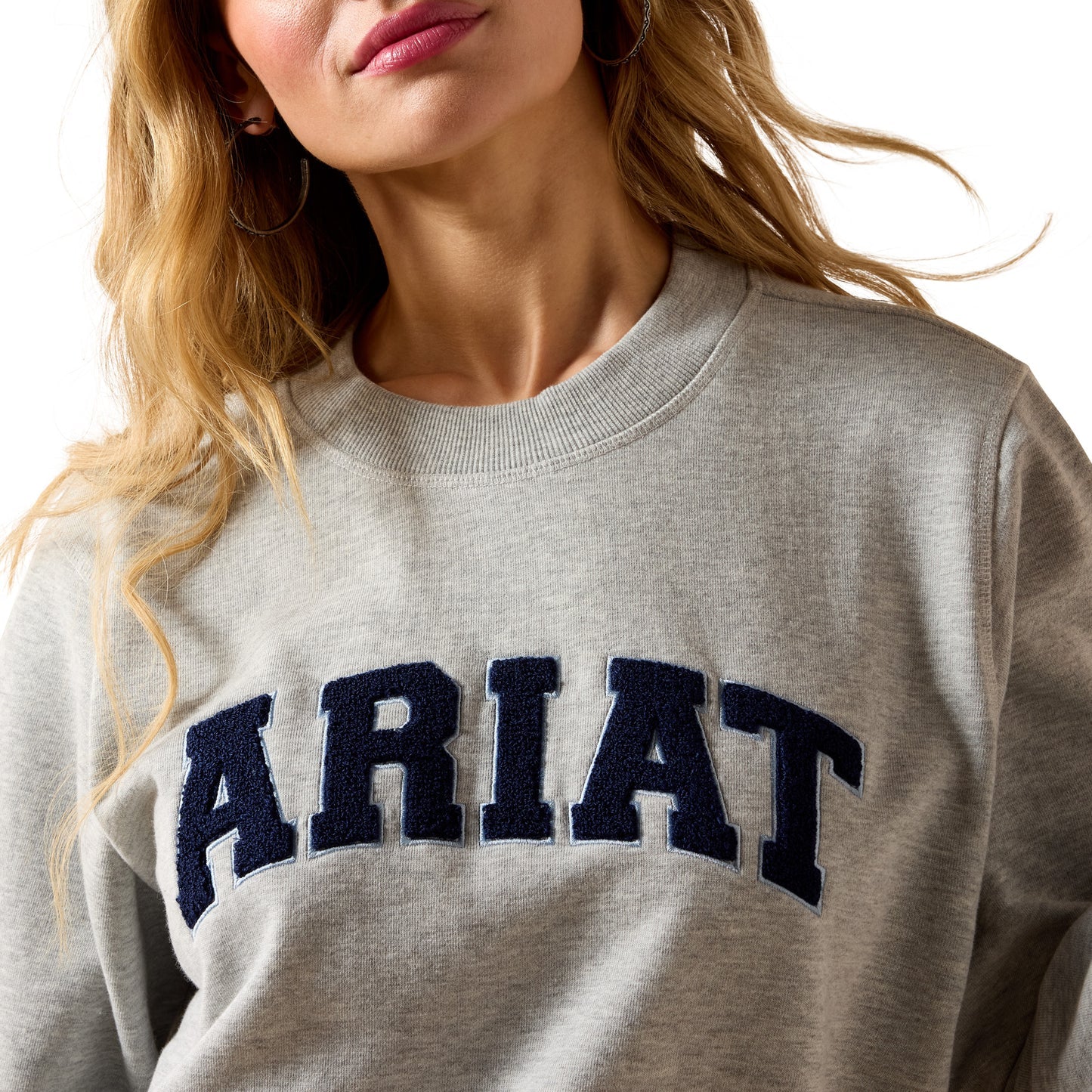 Ariat Women's Essential Crew Sweatshirt - Light Heather Grey
