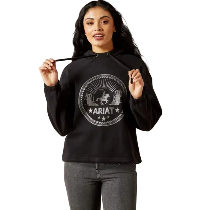 Ariat Women's Essential Long Sleeve Hoodie - Black