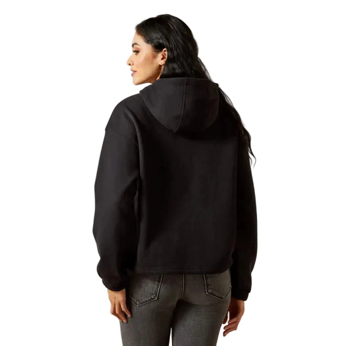 Ariat Women's Essential Long Sleeve Hoodie - Black - Image 2