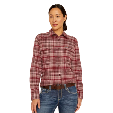 Ariat Women's Rebar Flannel DuraStretch Work Shirt - Catawba Grape