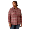 Ariat Women's Rebar Flannel DuraStretch Work Shirt - Catawba Grape - Image 3