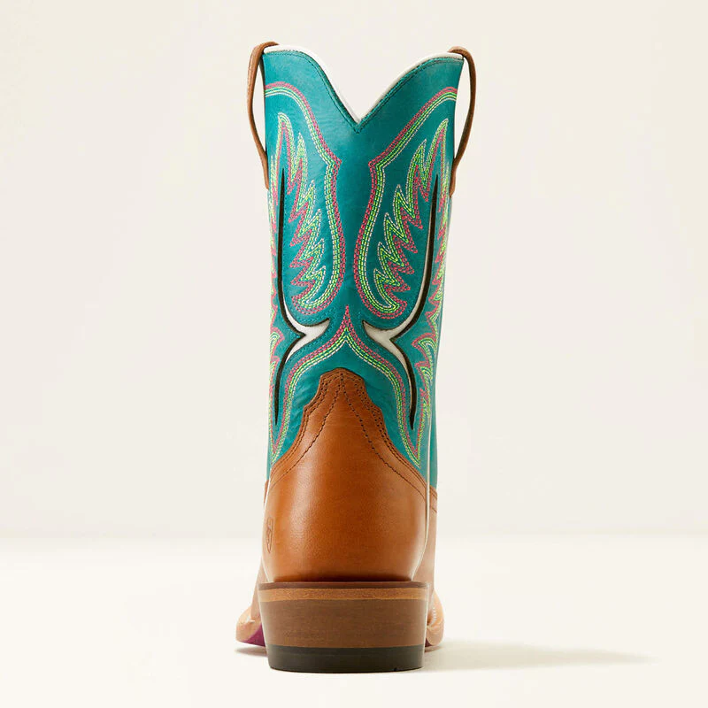 Ariat Women's Futurity Colt Western Boots - Tan Patina/Cenote Blue - Image 5