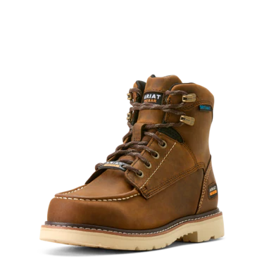 Ariat Women's Rebar Lift Waterproof Work Boot- Distressed Brown