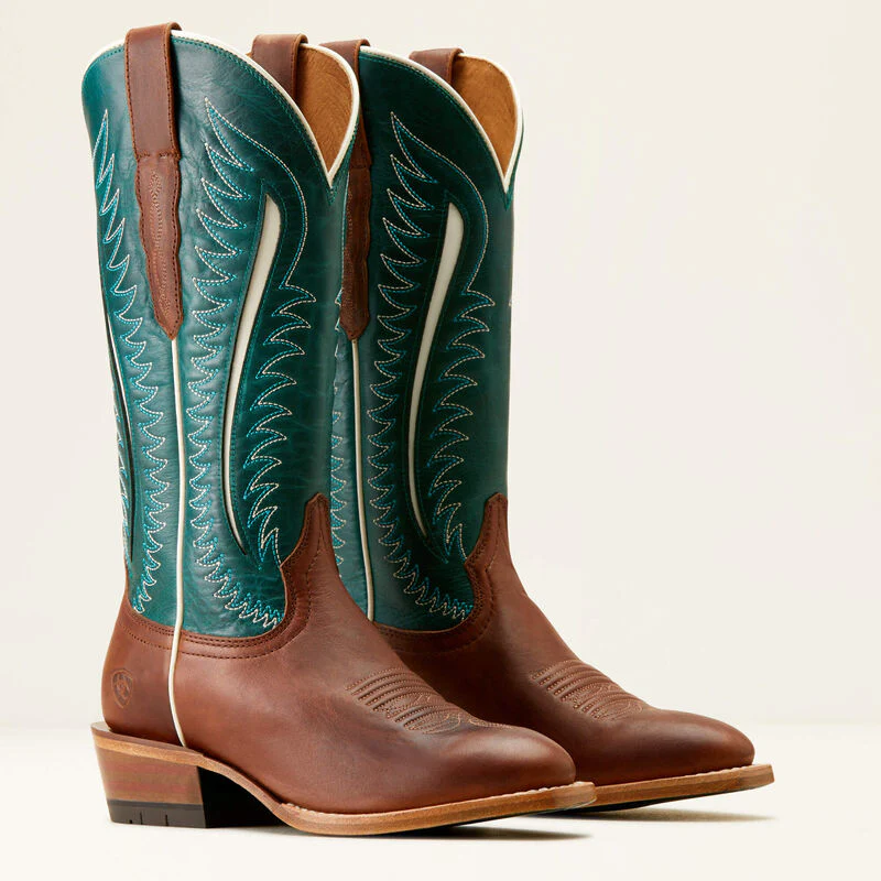 Ariat Women's Futurity Limited Western Boots - Umber Rust/Turquoise Nights - Image 7