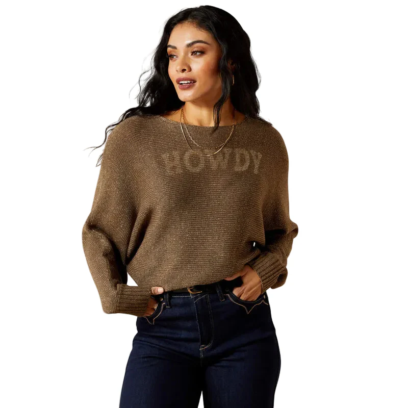 Ariat Women's Goldie Sweater - Chocolate Chip