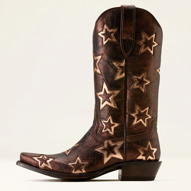 Ariat Women's Hazen Star X Toe Western Boot- Bronze Dream - Image 2