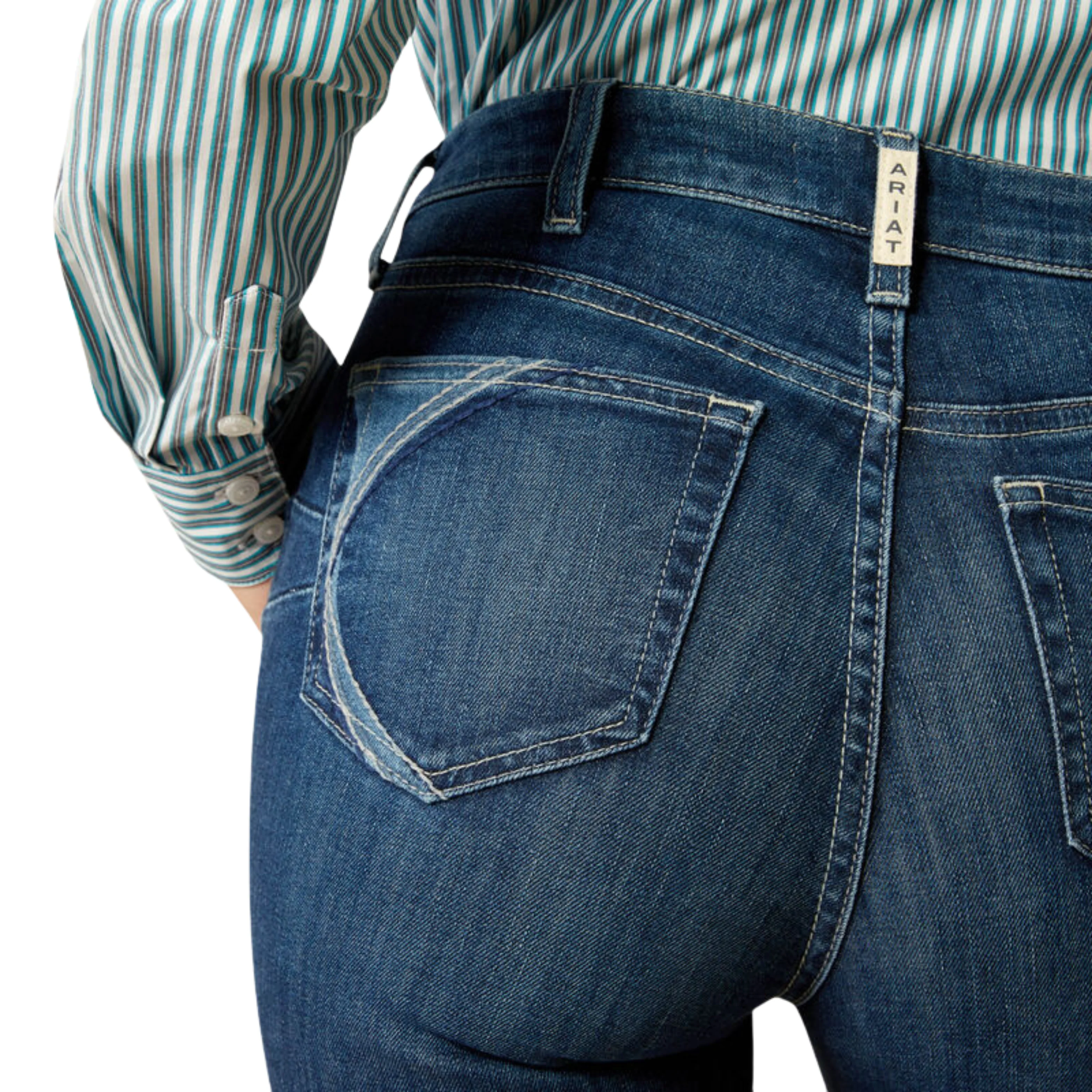 **Ariat Women's High Rise Boot Cut Jeans - Portland - Image 6