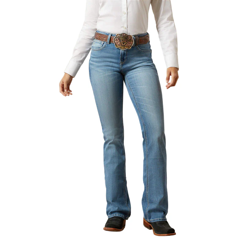 **Ariat Women's High Rise Rowyn Boot Cut Jean- Challis