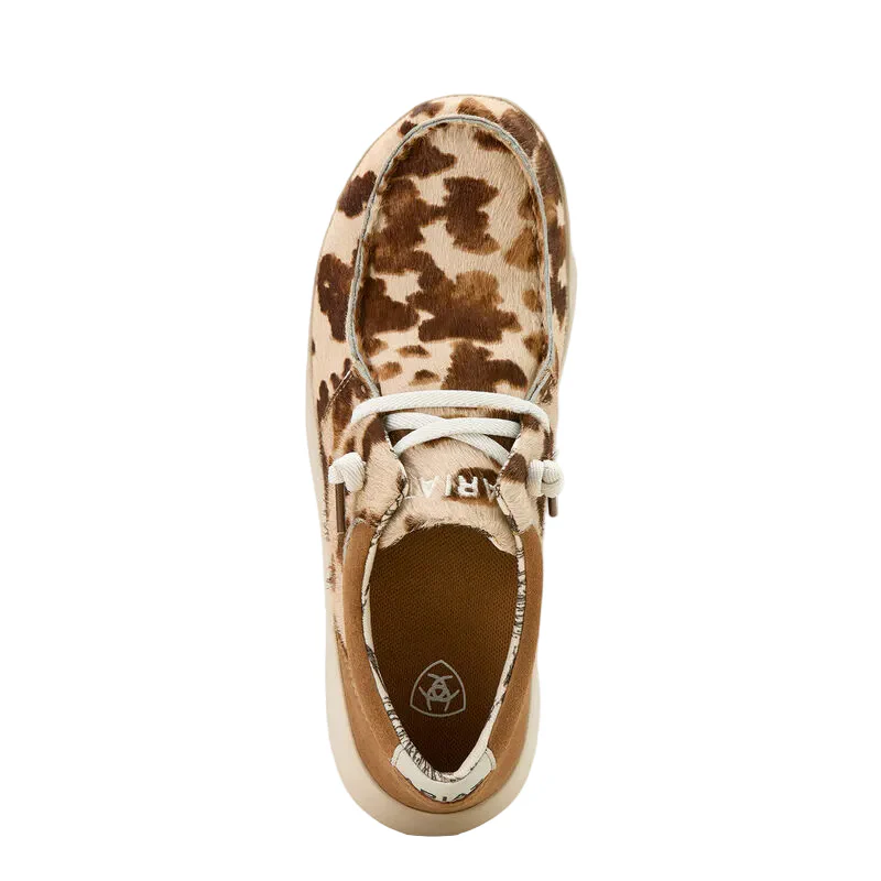 Ariat Women's Hilo Shoe - Tan and White Brindle Hair On/Dark Tan - Image 2