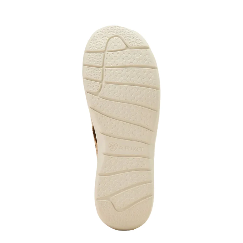 Ariat Women's Hilo Shoe - Tan and White Brindle Hair On/Dark Tan - Image 3