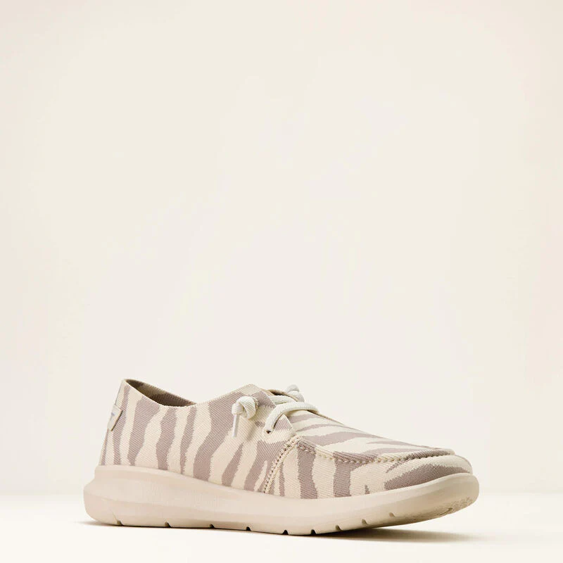 Ariat Women's Hilo Shoe- White Tiger Knit - Image 3