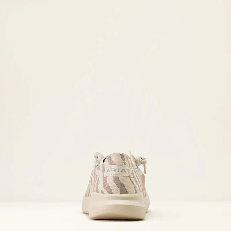 Ariat Women's Hilo Shoe- White Tiger Knit - Image 4