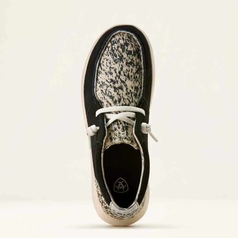 Ariat Women's Hilo Shoe- Black Suede Brindle - Image 2