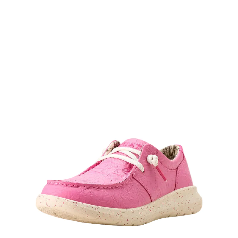 Ariat Women's Hilo Floral Embossed Shoes - Hot Pink