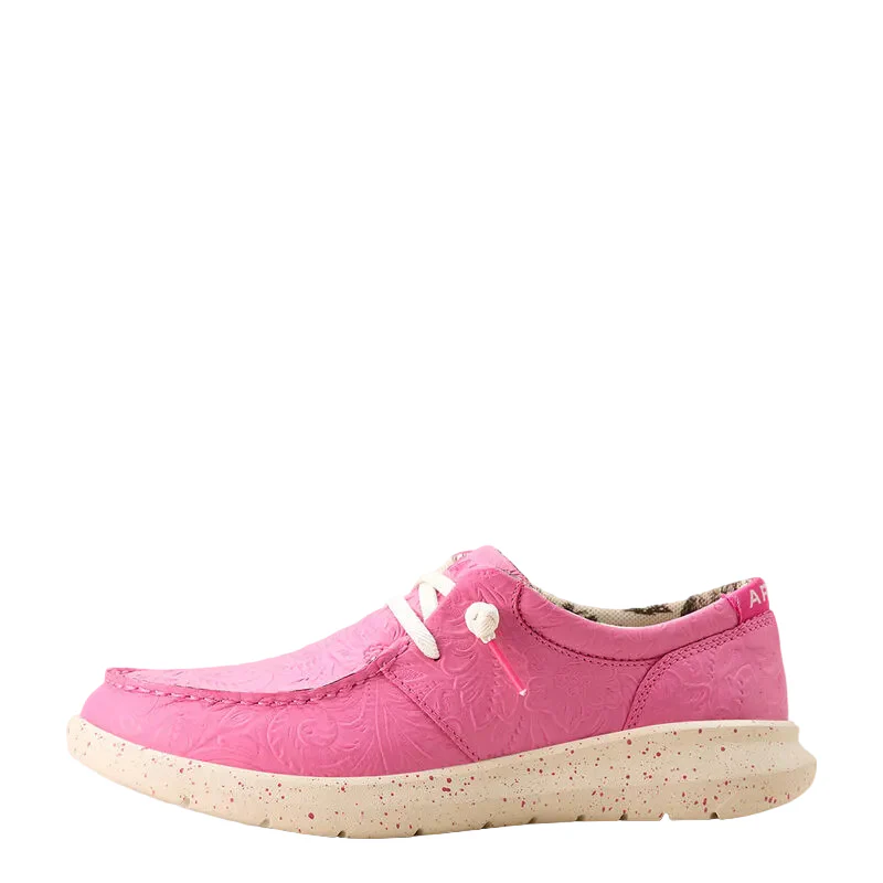 Ariat Women's Hilo Floral Embossed Shoes - Hot Pink - Image 2