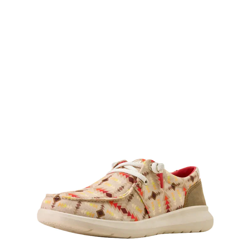 Ariat Womens Hilo Shoes - Sunset Print Brown Bomber