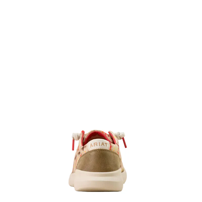 Ariat Womens Hilo Shoes - Sunset Print Brown Bomber - Image 5