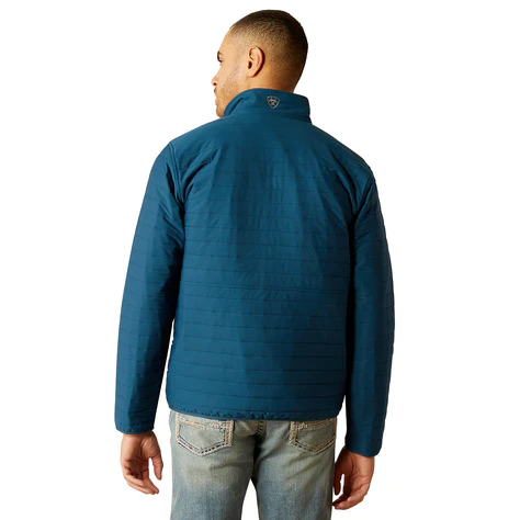 Ariat Men's Wylie Full Zip Long Sleeve Jacket- Blue - Image 2