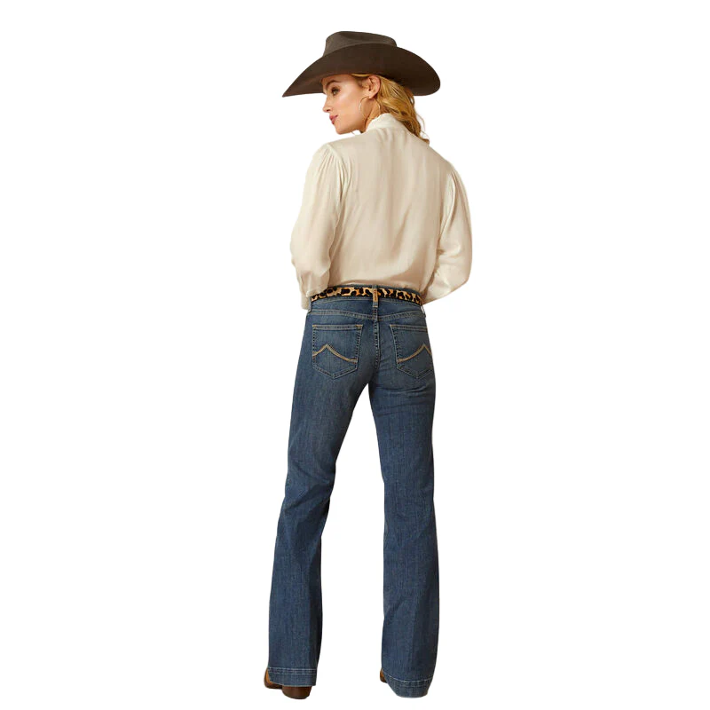 Ariat Women's Midrise Olivia Trouser Jean - Columbia - Image 3