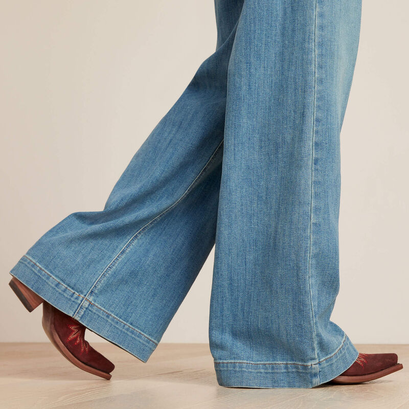 **Ariat Women's High Rise Jazmine Wide Jeans - Irvine** FINAL SALE - Image 6