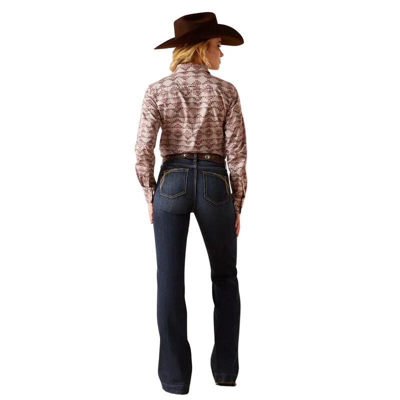 Ariat Women's High Rise Naz Slim Trouser Jean - Florida - Image 2
